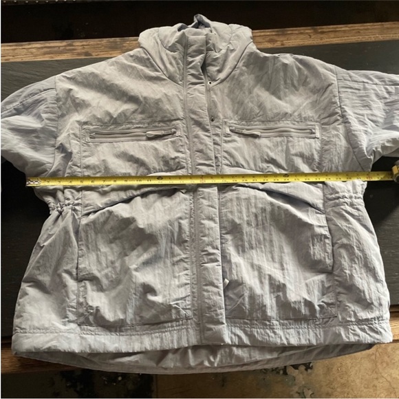 FP Movement by Free People] Light Lavender Puffer Hoodie Oversized Jacket Coat - Picture 14 of 16